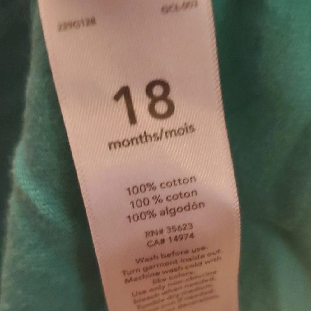 5 For $25 Carter's Polo Nautical Print Boys Size 18 Months Teal‎